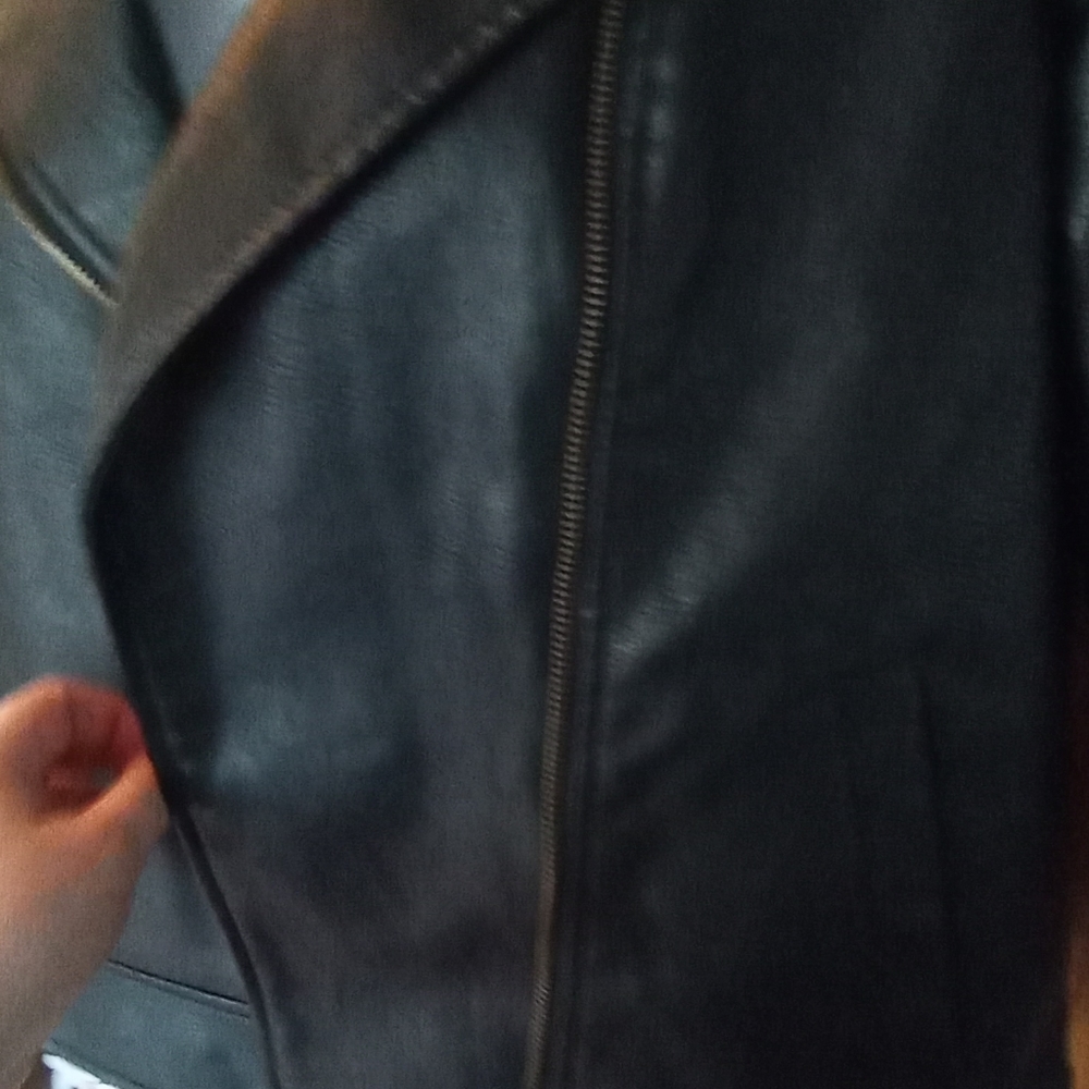 Faux Leather Jacket Universal Thread Medium - image 4